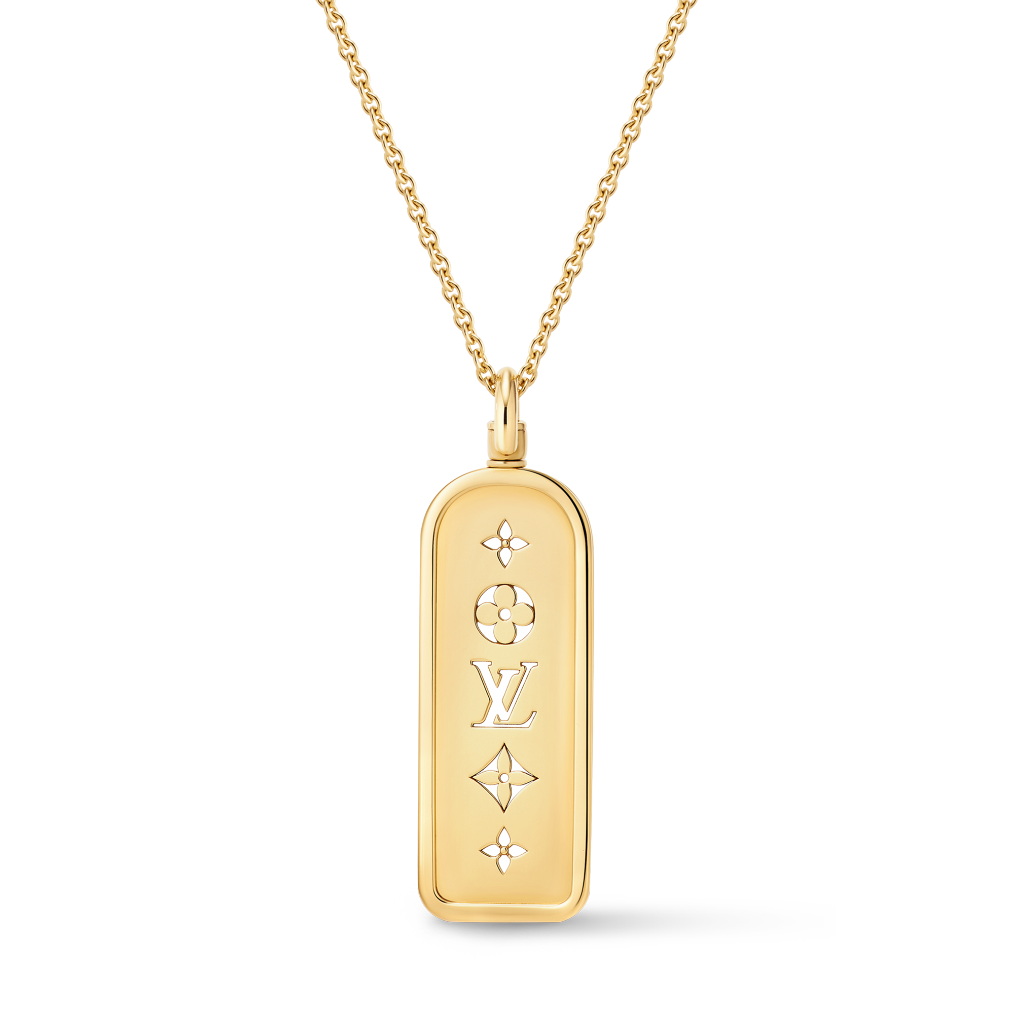 Les Gastons Vuitton Large Tag Pendant, Yellow Gold - Les